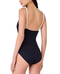 Kate Spade Women's Pearl Strap One-Piece Swimsuit