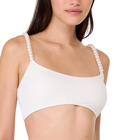 Kate Spade Women's Embellished-Strap Bikini Top