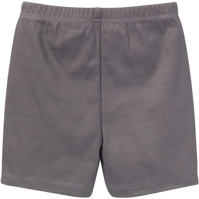 Gerber Baby Girls Top and Shorts Pajama Sets, 4-Piece, Ballet Slippers