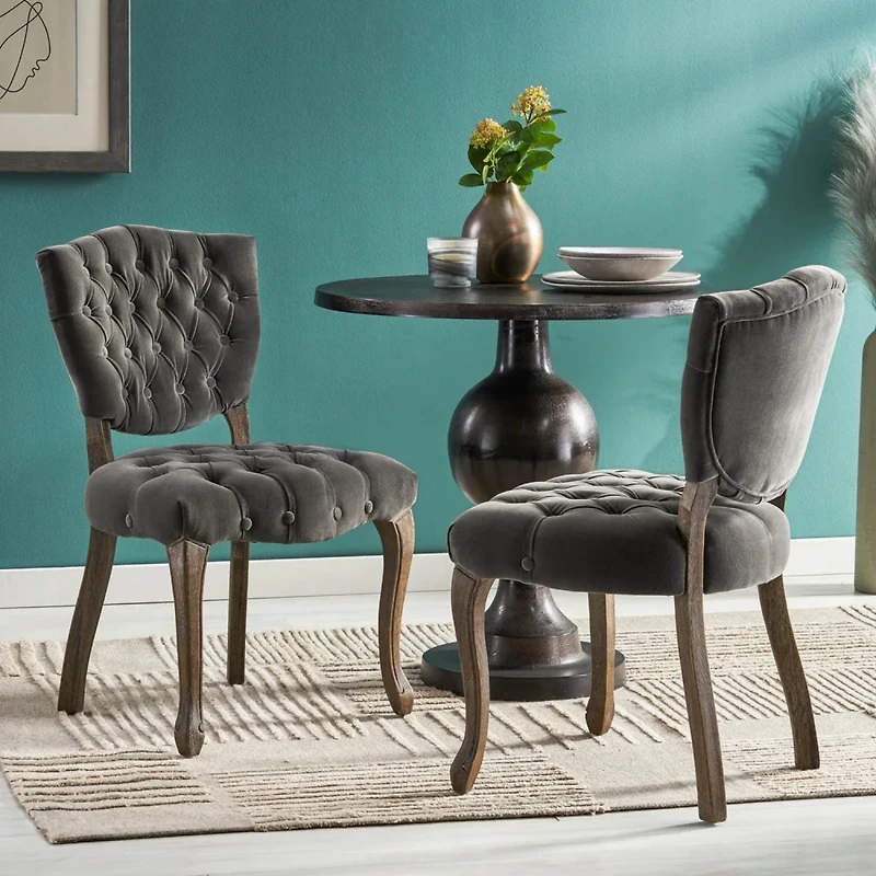 Streamdale Kd Tufted Chair (Wthr)(Set Of 2)