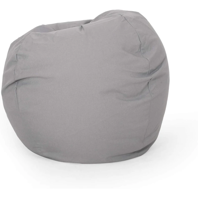 Streamdale Furniture Chrisholm Light Grey Bean Bag (25 in. x 34 in. x 34 in.)