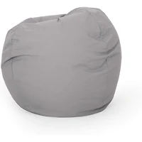 Streamdale Furniture Chrisholm Light Grey Bean Bag (25 in. x 34 in. x 34 in.)