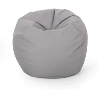 Streamdale Furniture Chrisholm Light Grey Bean Bag (25 in. x 34 in. x 34 in.)