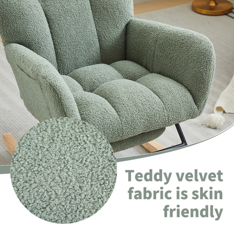 Streamdale Modern Nursery Rocking Chair with Upholstered Glider