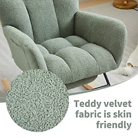 Streamdale Modern Nursery Rocking Chair with Upholstered Glider