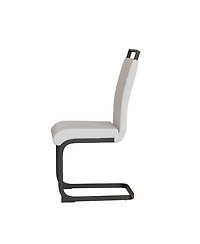 Streamdale Modern Faux Leather Dining Chairs (Set of 2)