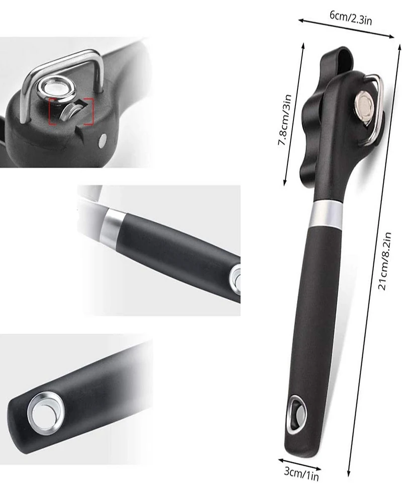 Cowin Manual Can Opener Safe Smooth Edge Stainless Steel