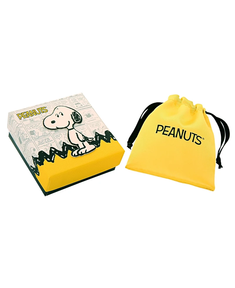 Peanuts Snoopy Heart Flowers Valentine's Day Pendant