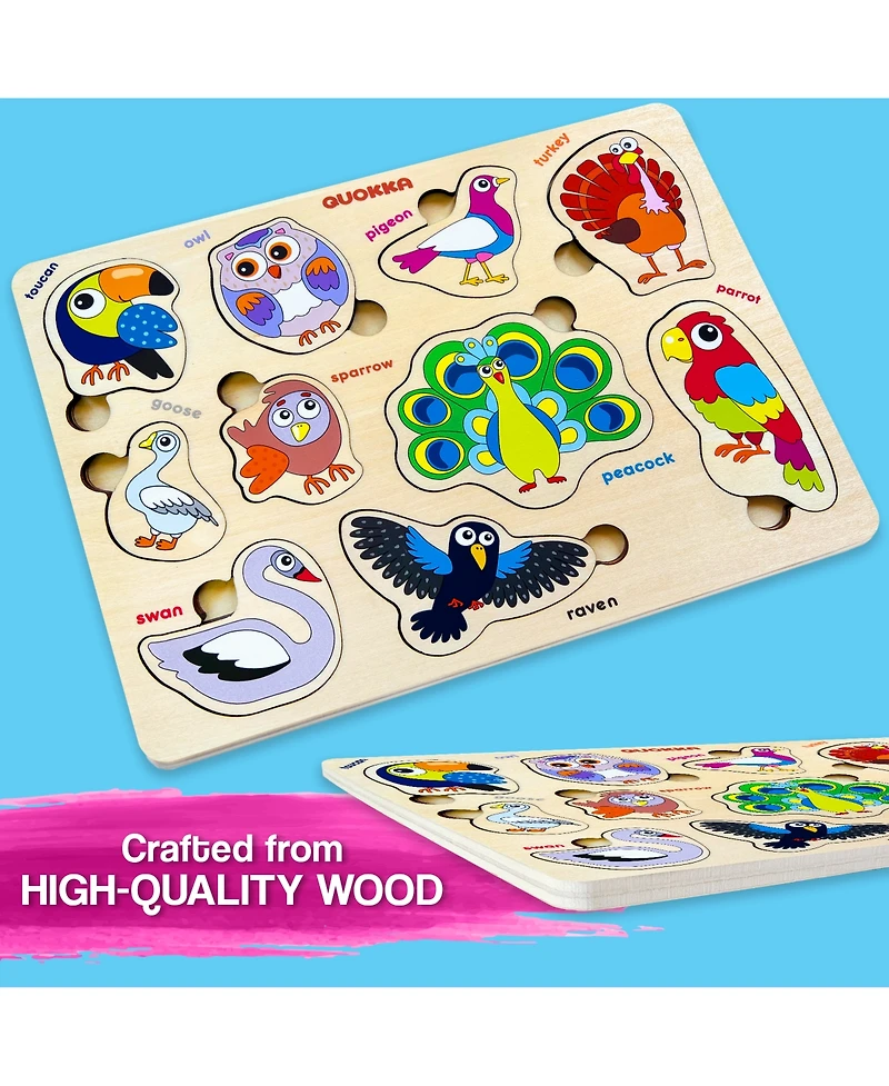 Quokka Wooden Puzzles for Toddlers 3-5 - Games Children's Learning