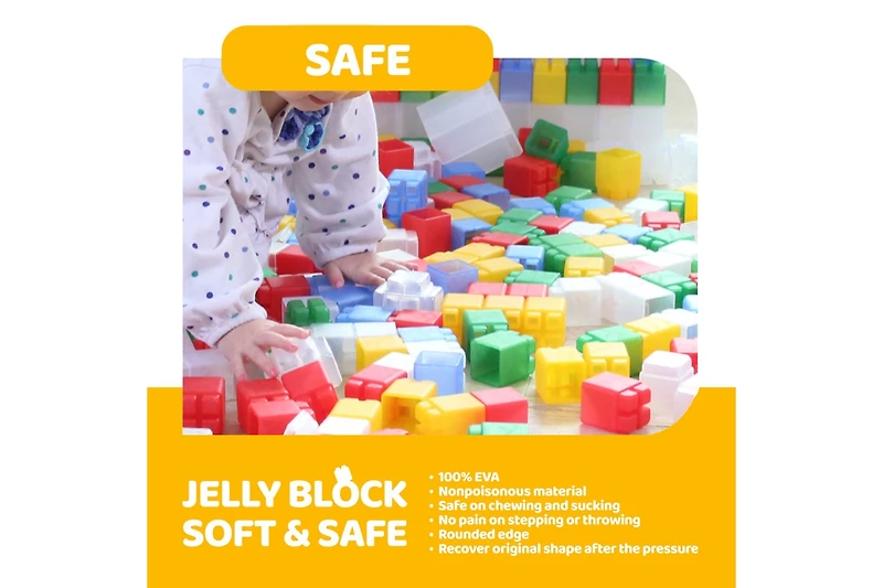 Co-Block Kproduct4u Curious Bpa-free Non-Toxic, Jelly Like Block Building Set for , 20 pieces