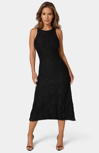 Bebe Women's Lace A-line Maxi Dress
