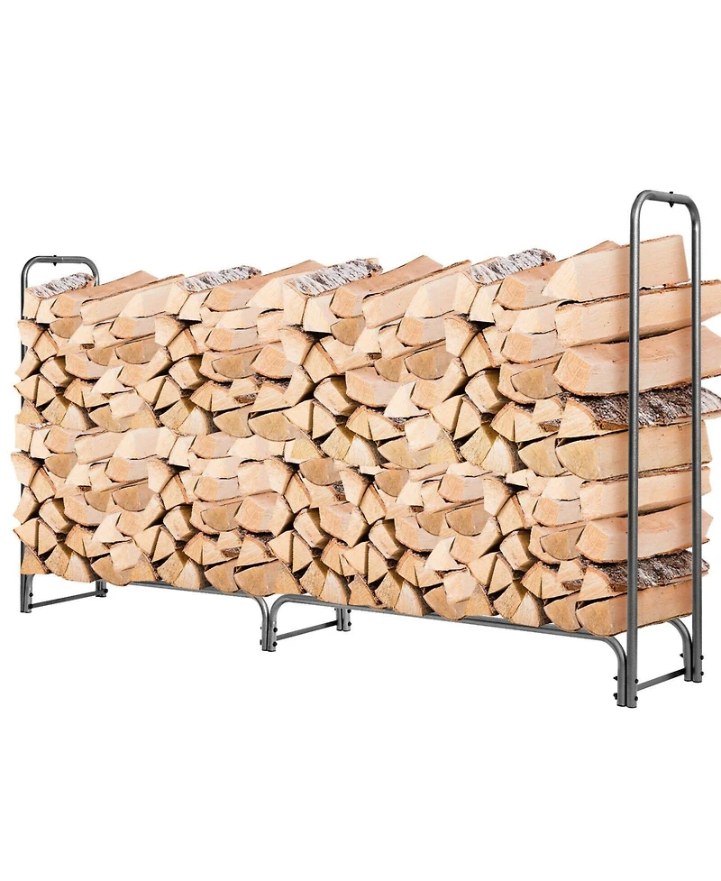 Sugift Firewood Storage Log Rack-8 Feet