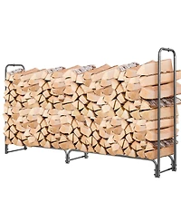 Sugift Firewood Storage Log Rack-8 Feet