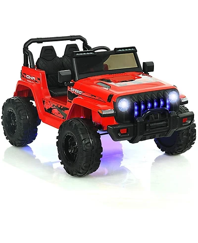 12V Kids Ride-On Jeep Car – 2.4G Remote, Music & Realistic Drive