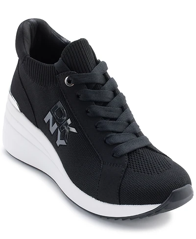 Dkny Women's Kasia Lace-Up Wedge Sneakers