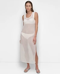 Dkny Women's Mesh Maxi Dress Swim Cover-Up