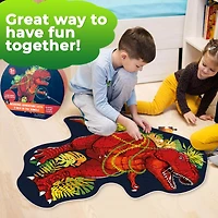 Quokka 2x3 Feet Giant Shaped Glitter Floor Puzzles for Kids Ages 3-5