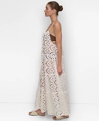Dkny Women's Tiered Maxi Dress Swim Cover-Up