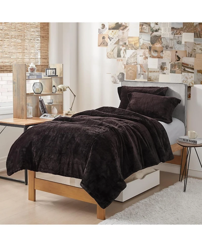 Coma Inducer Oversized Comforter Set - The Original Plush - Dark Chocolate