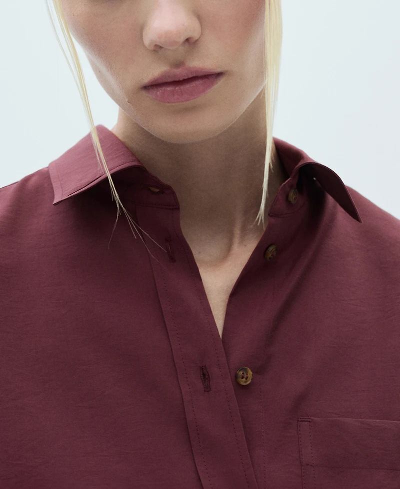 Mango Women's Pocket Modal Shirt