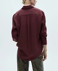 Mango Women's Pocket Modal Shirt