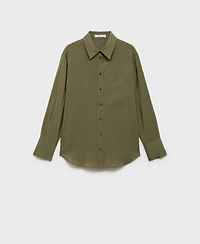 Mango Women's Pocket Modal Shirt