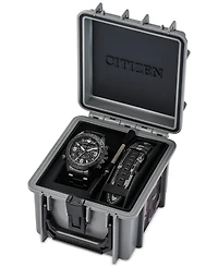 Citizen Eco-Drive Men's Chronograph Promaster Land Gray-Tone Stainless Steel Bracelet Watch 44mm