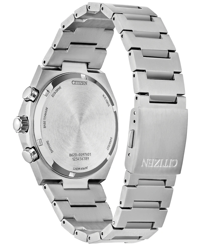 Citizen Eco-Drive Men's Chronograph Zenshin Super Titanium Bracelet Watch 43mm