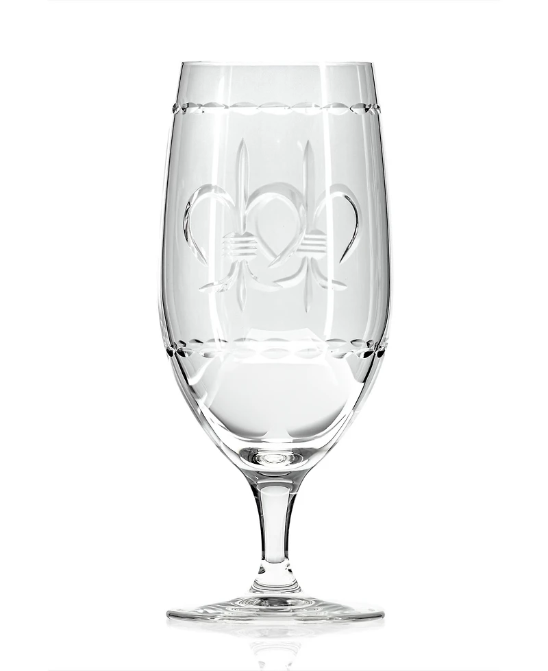 Rolf Glass Fleur De Lis Iced Tea Glass 16oz