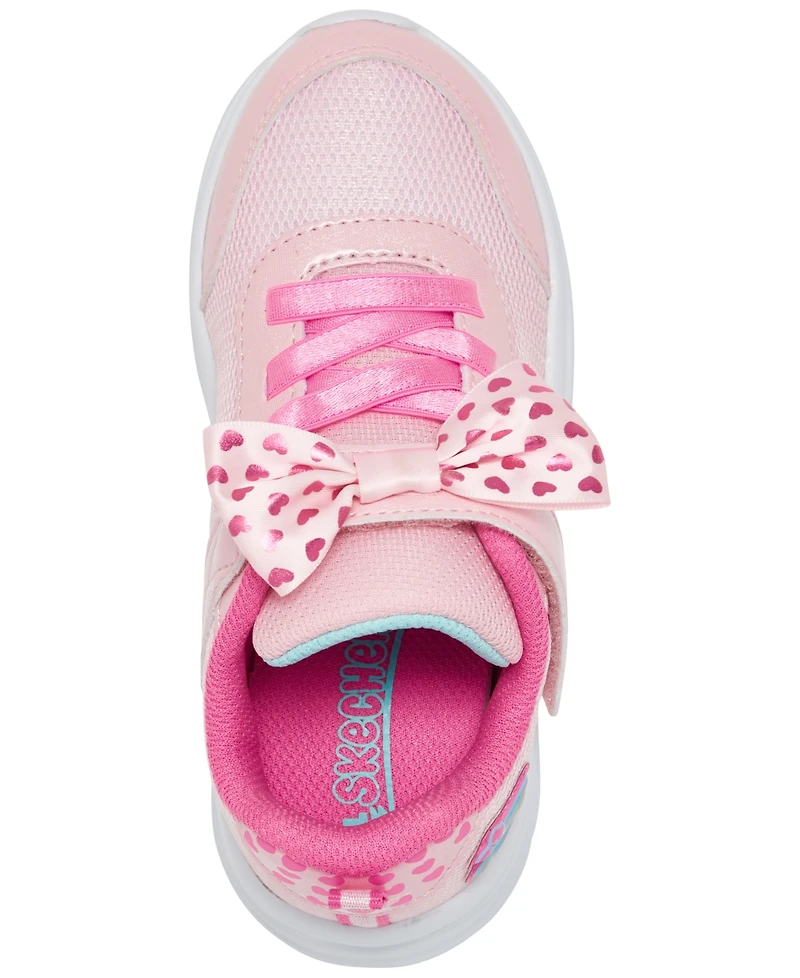 Skechers Toddler Girls Dreamy Dancer - Xtra Bow Fastening Strap Casual Sneakers from Finish Line