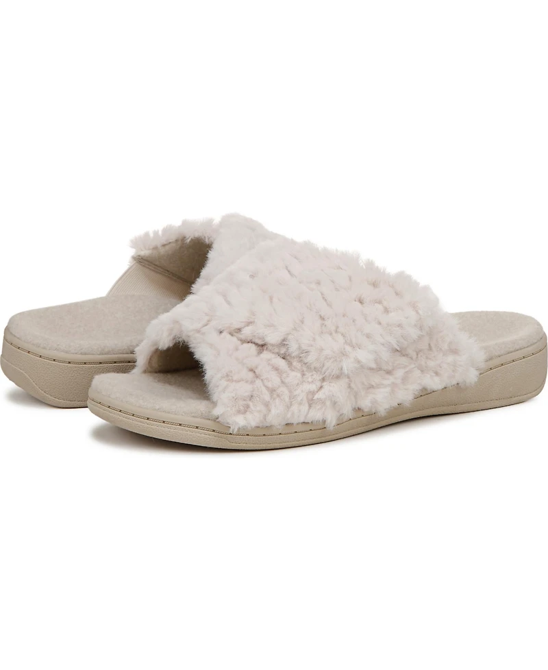 Vionic Womens Relax Ii Open Toe Slippers