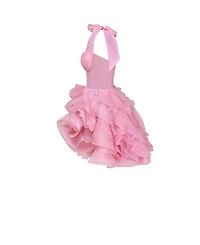 Milla Women's Danceable Mini With Ruched Flower Appliques