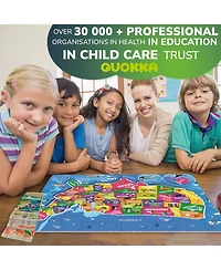 Quokka 70 Pcs Jigsaw Puzzles for Kids Ages 4-6 - 400+ Facts on 50 Flashcards