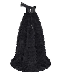 Milla Women's Timeless One-Shoulder Frill-Layered Ball Gown