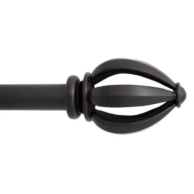 Kenney Lucas 3/4-Inch Decorative Curtain Rod for Stylish Window Treatments