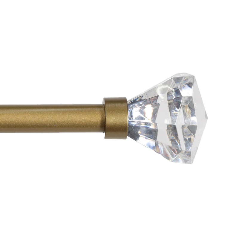 Kenney Fast Fit Easy Install Nadia 5/8" Decorative Window Curtain Rod