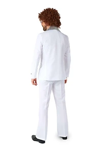 Suitmeister Men's Disco Costume Suit - Saturday Night Fever Outfit Blazer And Flare Pants White