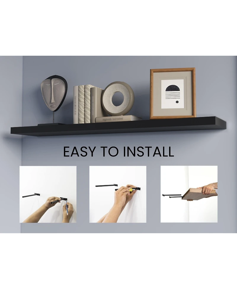 Fm Furniture Greer Floating Shelf in Melamine x2