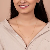 Bling Jewelry Simple Thin 2MM Rose Gold Plated .925 Sterling Silver Rolo Cable Chain Necklace