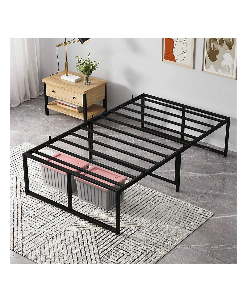 gaomon Bed Frame Full Size, 14 Inch Durable Platform Bed Frame, [No Box Spring Needed] [ Noise Free] [Easy To Assemble], Heavy Duty Frame Bed Mattress
