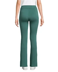 Lands' End Women's High Rise Serious Sweats Fleece Lined Pocket Bootcut Pants