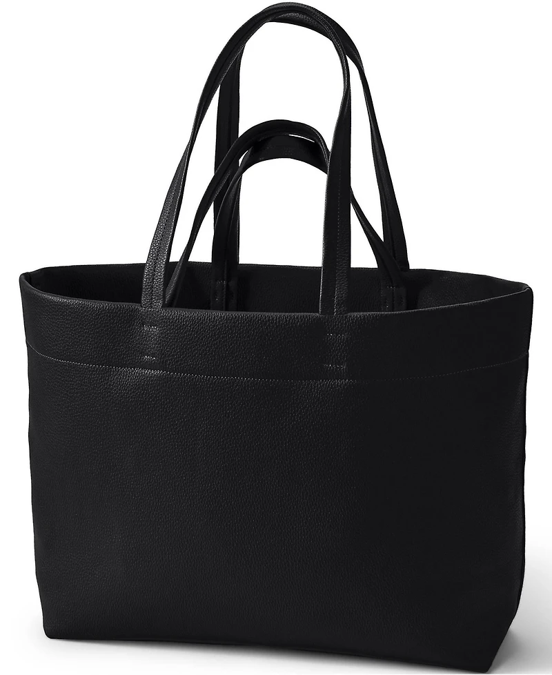 Lands' End Women's Faux Leather Tote