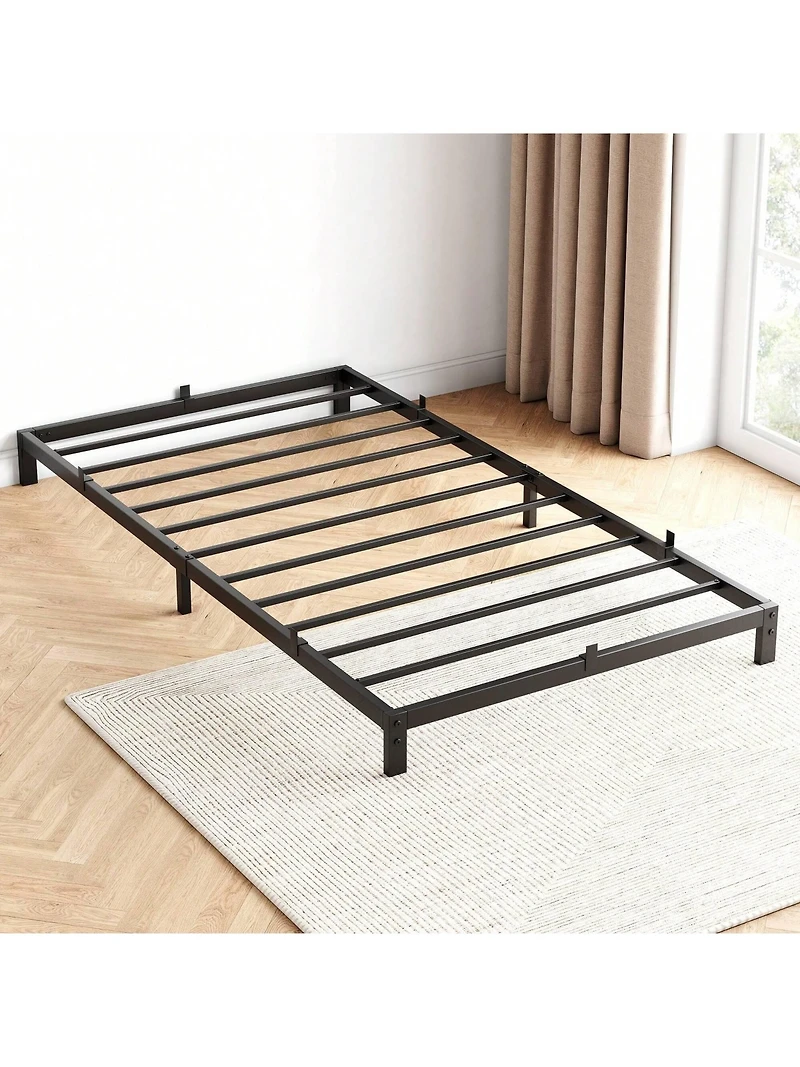 gaomon Bed Frame, -Inch Metal Low Platform Bed Frame, Bed Frame With Metal Slat Support, Mattress Foundation, No Box Spring Needed