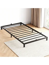 gaomon Bed Frame, -Inch Metal Low Platform Bed Frame, Bed Frame With Metal Slat Support, Mattress Foundation, No Box Spring Needed