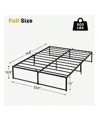 gaomon Twin/Full/Queen Size Metal Bed Frame, Platform Bed Frame 13 Inch With 3 In 1 Steel Support, Heavy Duty Metal Platform Bed Frame No Box Spring N