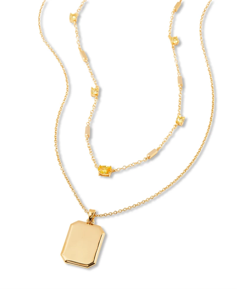 brook & york Willow Birthstone Layering Necklace