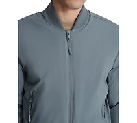 Dkny Men's Stretch Zip-Front Zip-Pocket Bomber Jacket