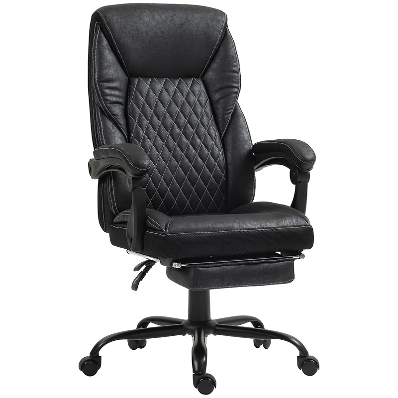 Homcom Executive Office Chair with Footrest and High Back,