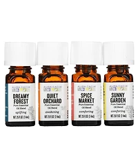 Aura Cacia Journey Kit Essential Oil Diffusion Blends 4 Bottles