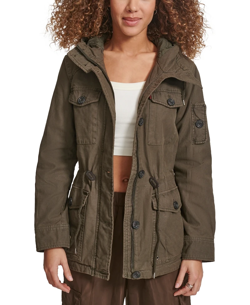 Levi's Women's Hooded Military Jacket